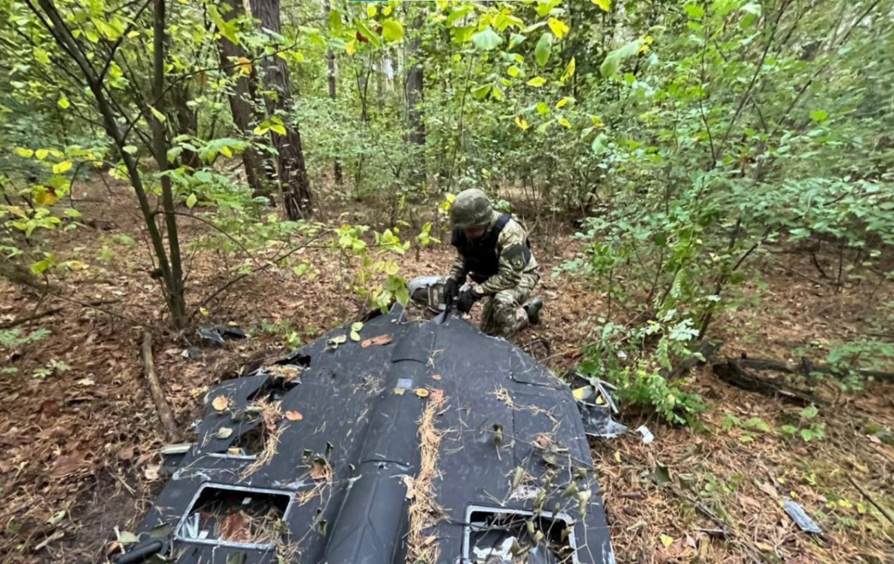 Зображення новини: У Києві виявили "Шахед" з бойовою частиною (фото)