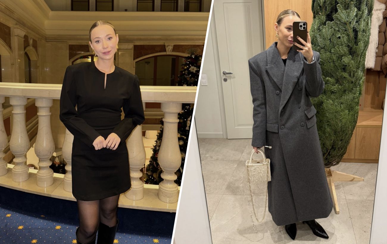 Зображення новини: Маленька чорна сукня і довге пальто: зимовий "лук" дружини Віктора Павліка