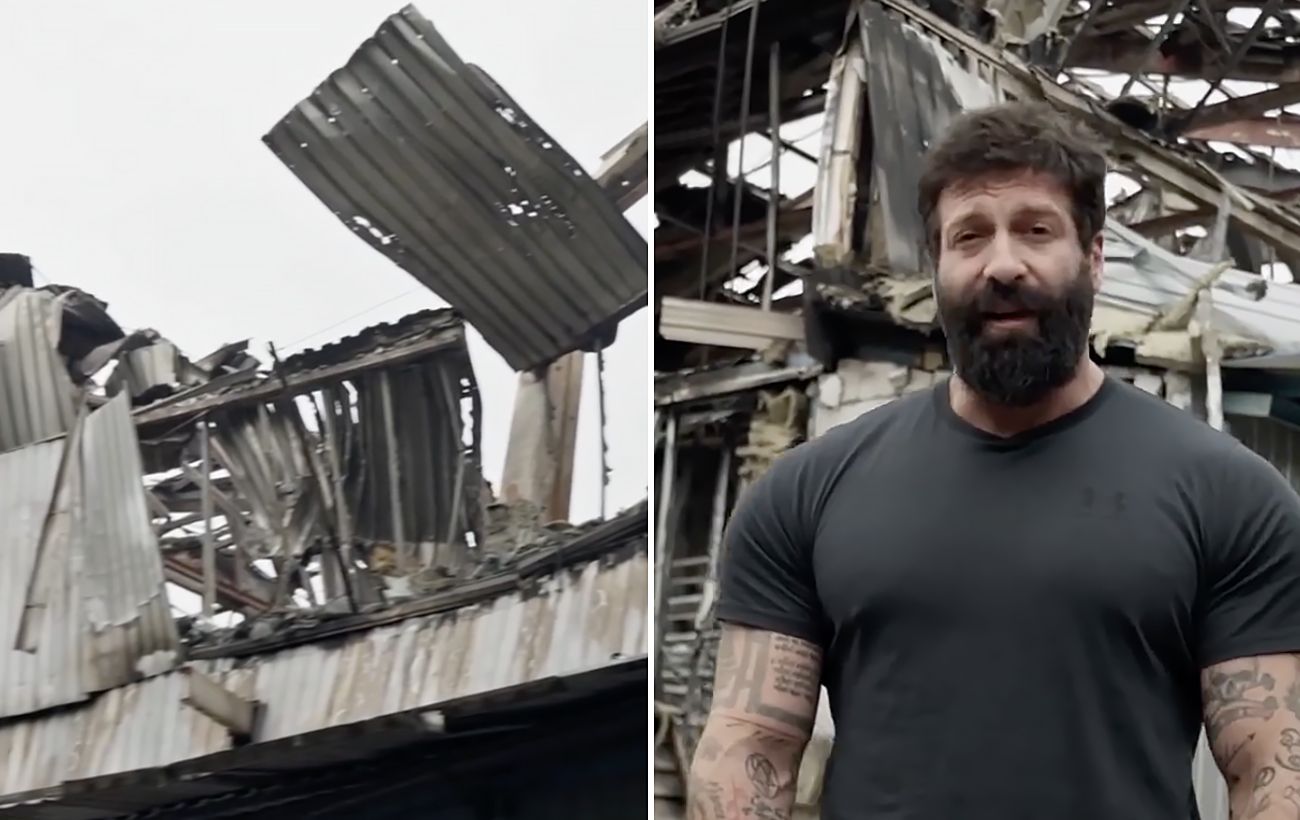 Зображення новини: Під час атаки на Київ знищено павільйон СТБ, де знімали "Зважених" та інші шоу