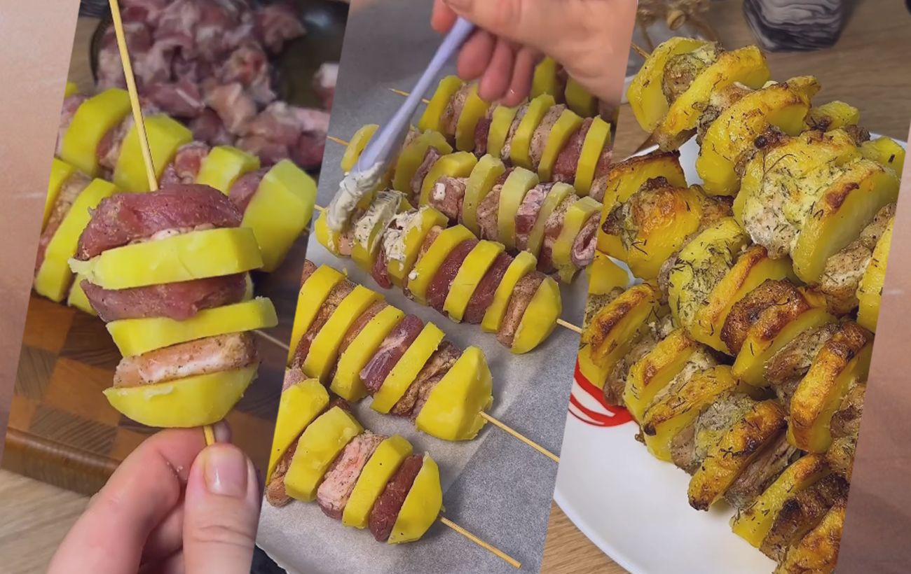 Зображення новини: Смачний картопляний шашлик з м'ясом: ідеальний рецепт для зимових свят