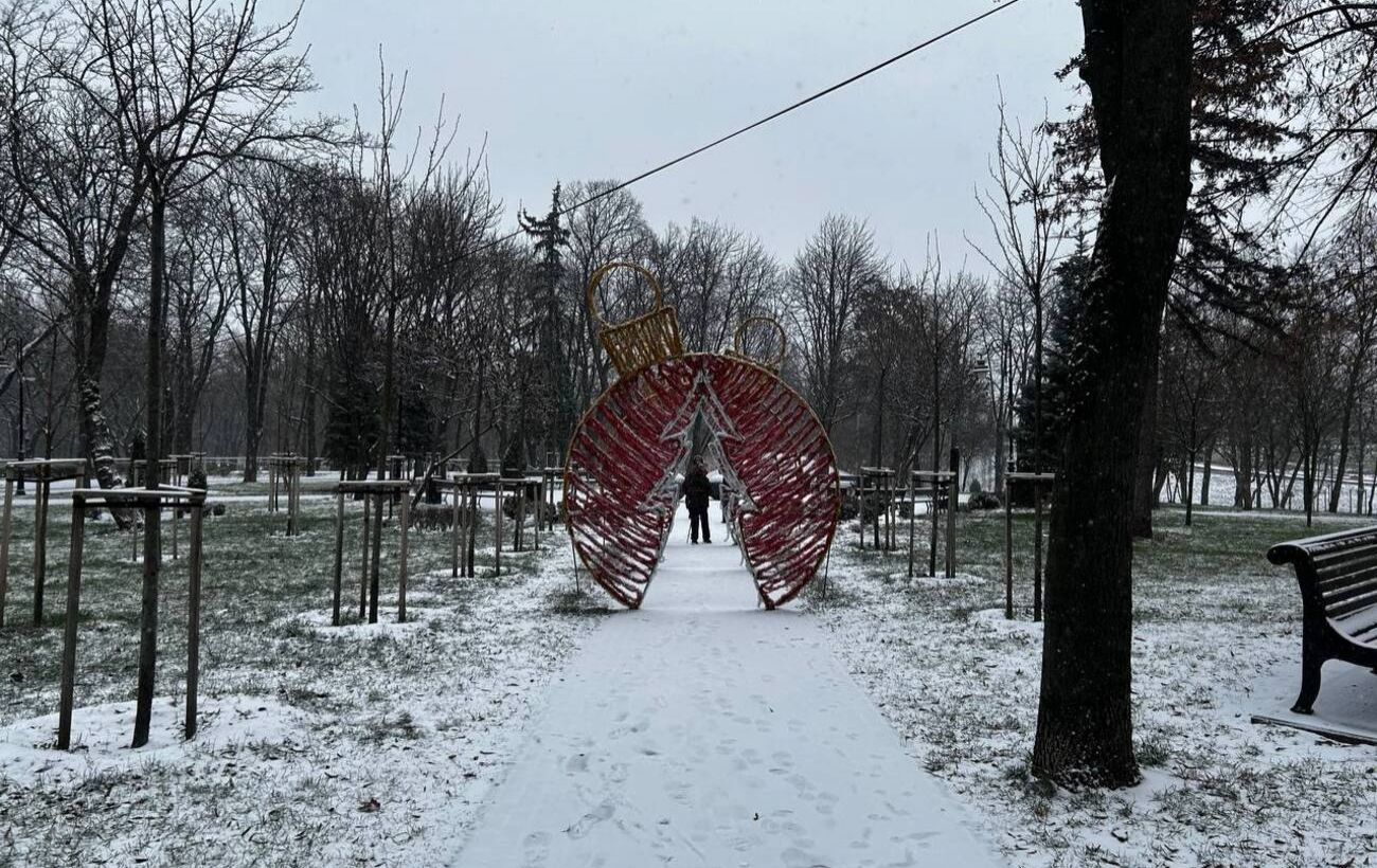 Зображення новини: У Києві випав перший сніг: як виглядає засніжена столиця