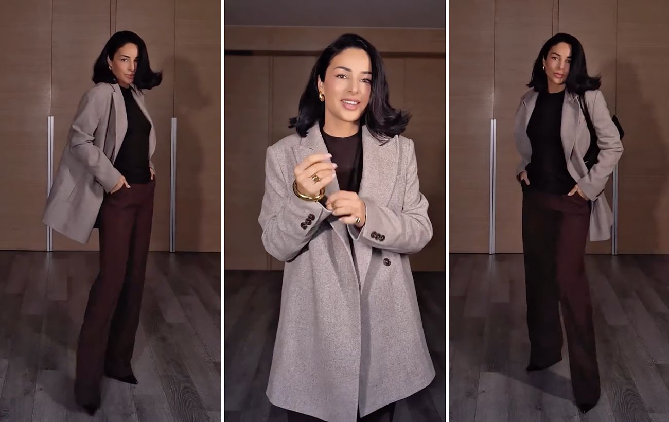 Зображення новини: Злата Огнєвіч у жакеті та штанах палаццо: ідеальний образ на кожен день