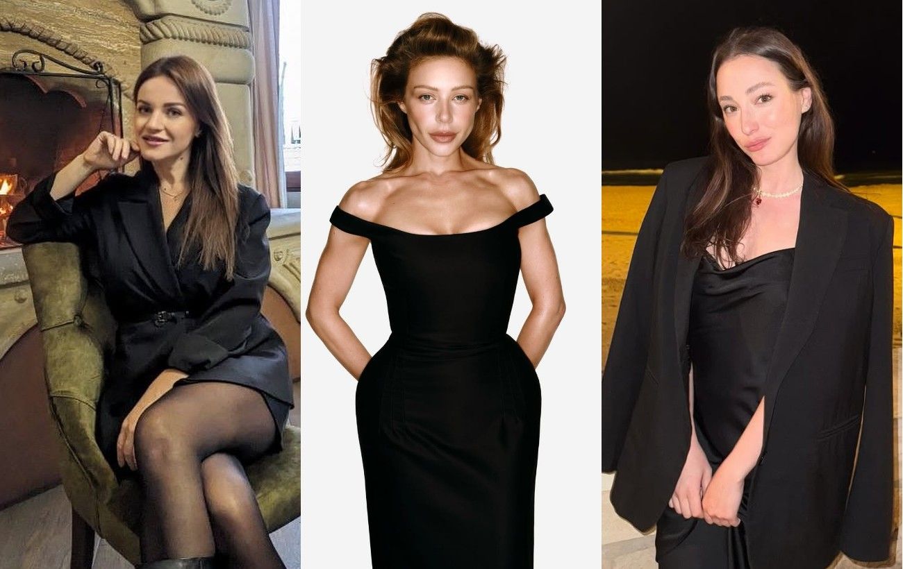 Зображення новини: Total black на Новий рік: ефектні образи на корпоратив від Кароль, Доротюк і зірки "Холостяка"