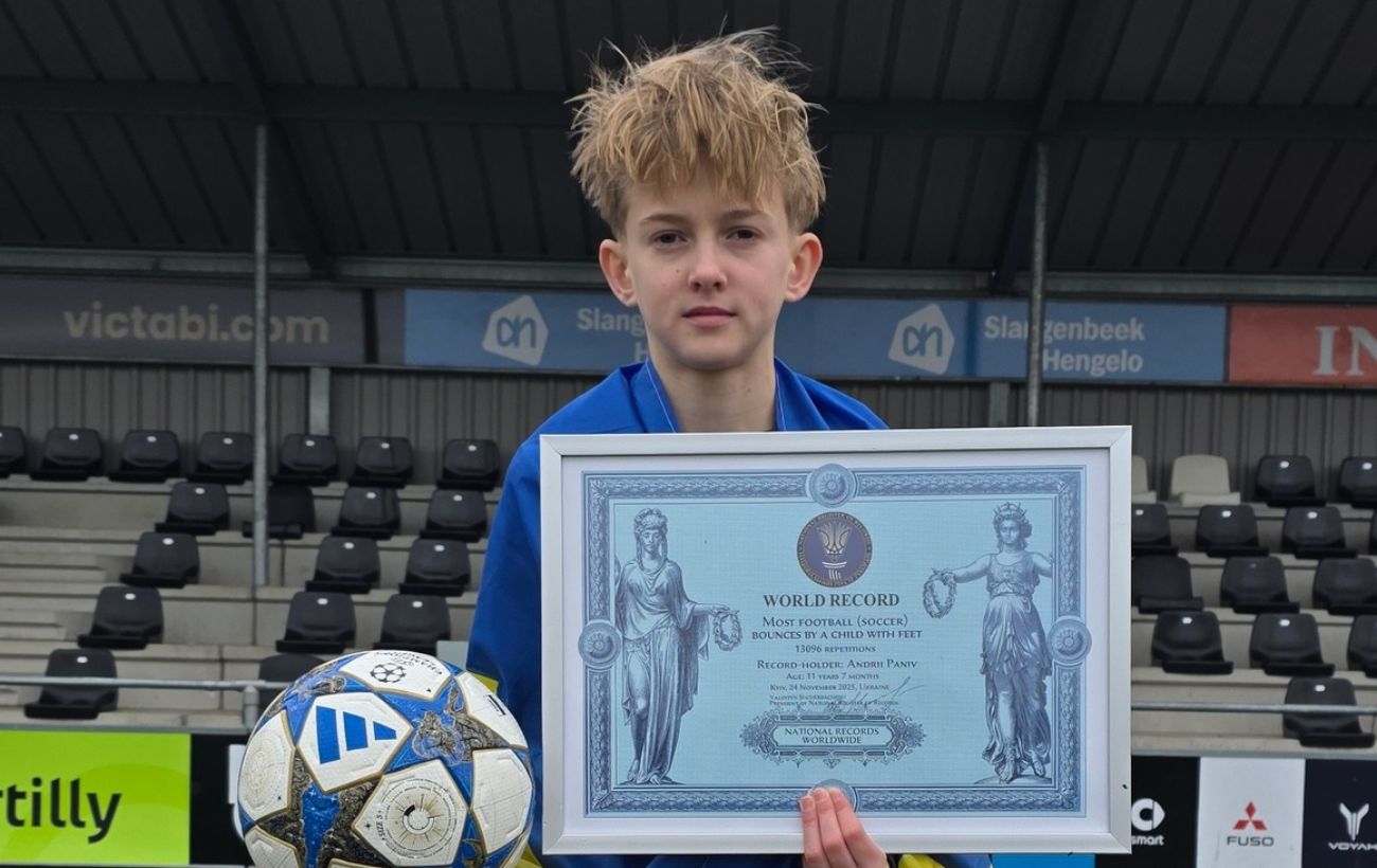 Зображення новини: 11-річний український футболіст встановив унікальний світовий рекорд