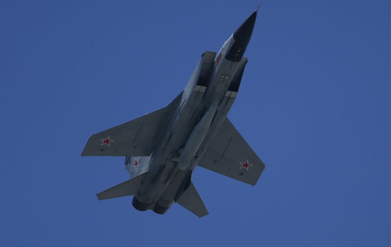 Зображення новини: Росія підняла у небо МіГ-31К: є загроза пуску "Кинджалів"