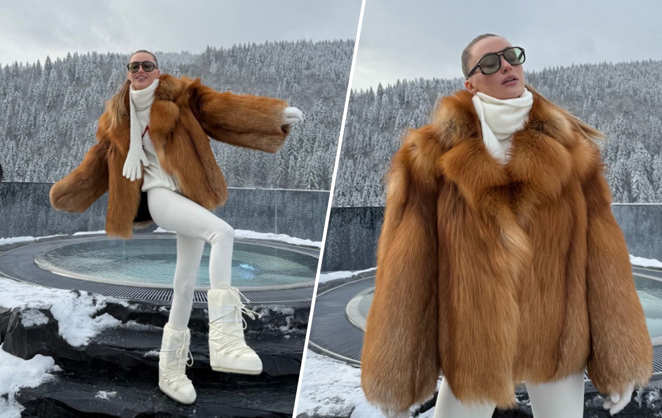 Зображення новини: Колишня Тищенка в об’ємній шубі: комфортний та стильний зимовий "лук"