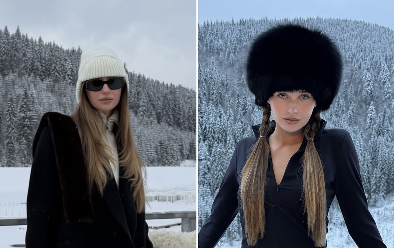 Зображення новини: Шапка-вушанка та об’ємна хутряна: колишня Тищенка показала модні головні убори