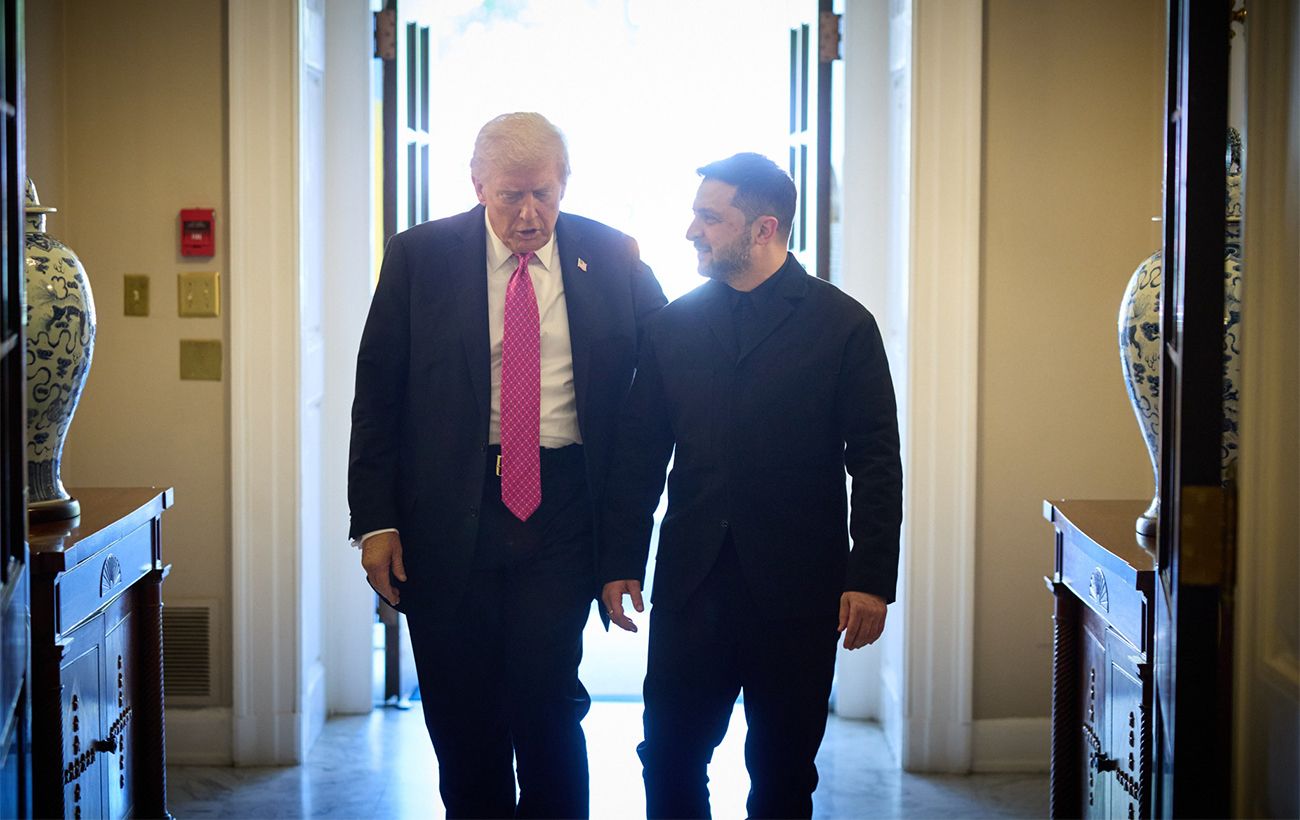 Зображення новини: Зустріч Зеленського і Трампа тривала майже годину, був і короткий тет-а-тет