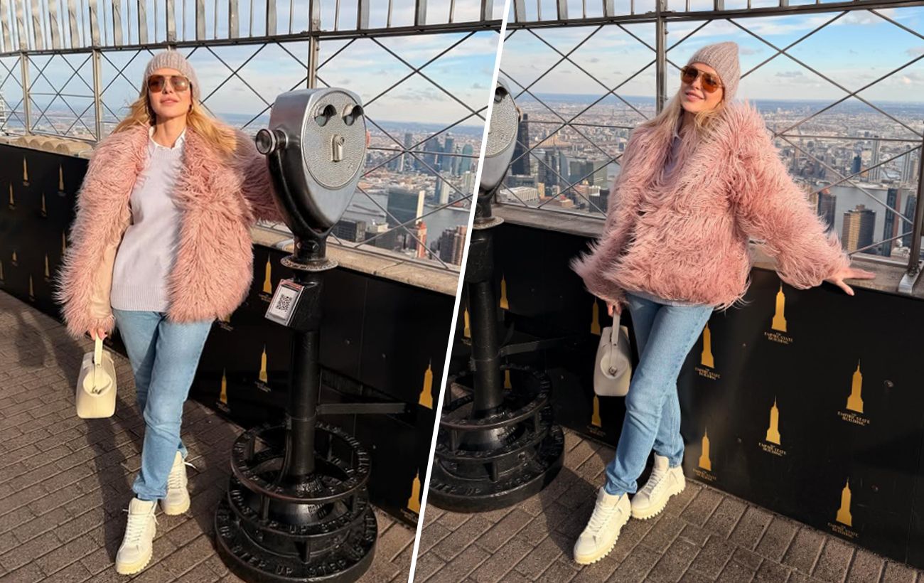 Зображення новини: Рожева екошуба та масивні черевики: модний "лук" Даші Трегубової