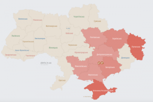 У низці областей оголошена повітряна тривога через загрозу ракет та БпЛА