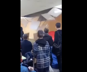 У Києві під час тривоги в школі обвалилася стеля укриття, там перебували діти: відео