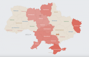 У низці областей повітряна тривога через загрозу БпЛА