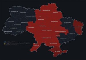 Повітряна тривога охопила велику частину України (мапа)