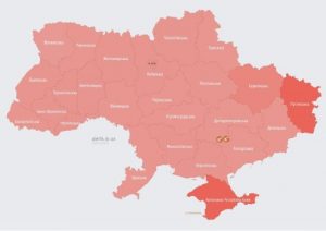 Повітряна тривога охопила всю Україну