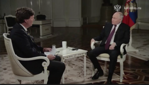 Не витримав: Путін вилаявся під час інтерв’ю Карлсону