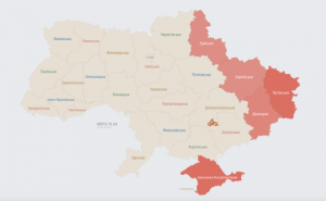 Росія атакує Україну іранськими ударними безпілотниками: мапа тривог