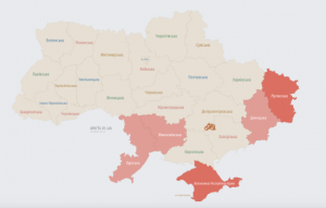 Окупанти атакують Україну ударними безпілотниками: мапа тривог