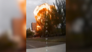 Наслідки вибуху на базі окупантів в Донецьку: відео