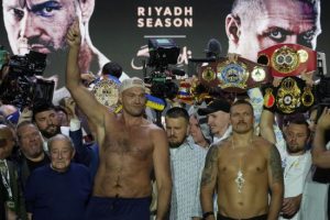 Усик та Ф’юрі прибули на бій за звання абсолютного чемпіона світу (відео)