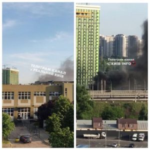 Біля одного з мостів Києва спалахнула пожежа: що відомо (відео)