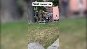 У Києві на Хрещатику сталася бійка цивільного з працівниками ТЦК: відео