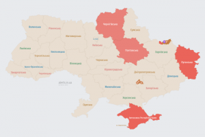 Загарбники атакують Україну БпЛА невстановленого типу: мапа тривог