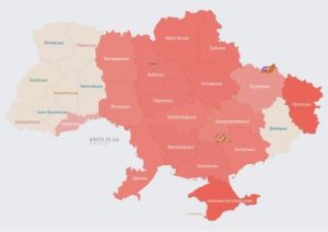 Ворог запустив ударні безпілотники: “почервоніла” майже вся Україна