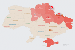 Російські загарбники атакують Україну ударними БпЛА: мапа тривог