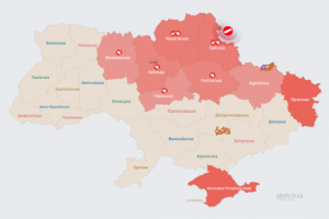 Російські загарбники атакують Україну ударними БпЛА: мапа тривог