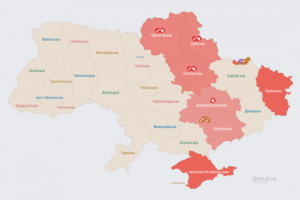 Російські загарбники атакують Україну ударними БпЛА: мапа тривог
