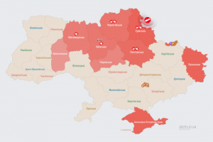 Російські загарбники атакують Україну ударними БпЛА: мапа тривог