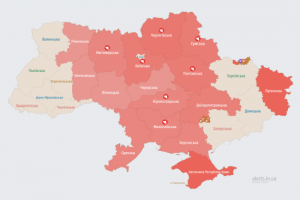 Російські загарбники атакують Україну ударними БпЛА: мапа тривог