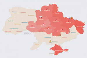 Російські загарбники атакують Україну ударними БпЛА: мапа тривог
