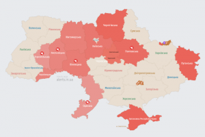 Російські загарбники атакують Україну ударними БпЛА: мапа тривог
