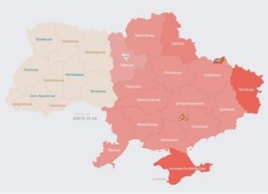 Половина території України “почервоніла”: в країні оголошено повітряну тривогу