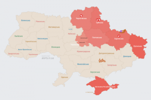 Ворог атакує Україну ударними безпілотниками: карта тривог