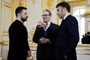 Макрон, Стармер, Мерц і Туск прибули до Києва